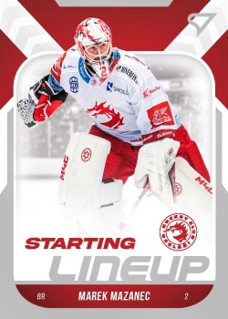 Marek Mazanec Trinec Tipsport ELH 2022/23 SportZoo 2. serie Starting LINEUP #SL-01